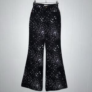 Wrangler Women’s Wanderer High Rise Flare Jeans Star Struck Black Boho 26x32